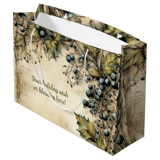 Creëer uw eigen  Berry Vine Groot Cadeauzakje (Achterkant Gekanteld)