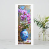 Creëer Uw eigen beschilderde roze orchideeën Bladw (Staand voorkant)