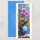 Creëer Uw eigen beschilderde roze orchideeën Bladw (Voorkant / Achterkant)