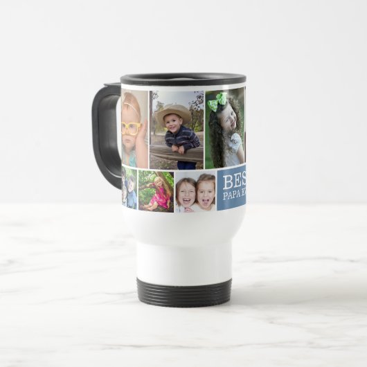 Creëer Uw eigen beste papieren ooit 10 fotocollage Reisbeker (Voorkant links)