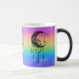 Creëer Uw eigen betoverende Boho Moon Silhouet Magische Mok