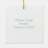 Creëer uw eigen biddende kerstengel keramisch ornament (Achterkant)