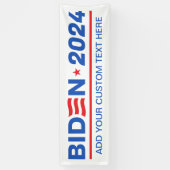Creëer Uw eigen Biden 2024 Spandoek (Verticaal)