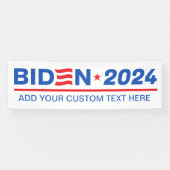 Creëer Uw eigen Biden 2024 Spandoek (Horizontaal)