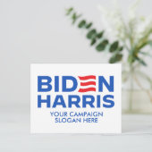 Creëer Uw Eigen Biden Harris 2024 Briefkaart (Staand voorkant)