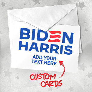 Creëer Uw Eigen Biden Harris 2024 Briefkaart