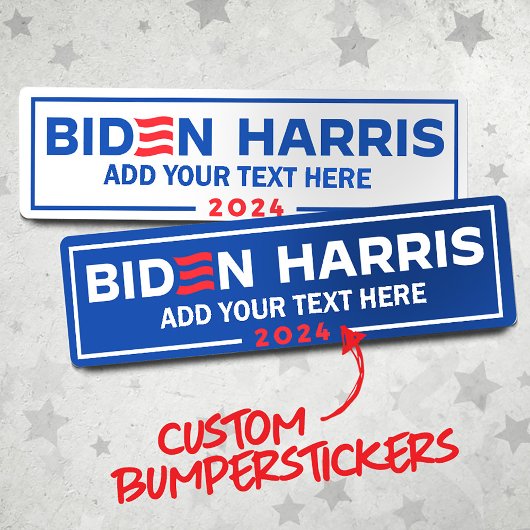 Creëer Uw Eigen Biden Harris 2024 Bumpersticker