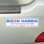 Creëer Uw Eigen Biden Harris 2024 Bumpersticker (Op auto)