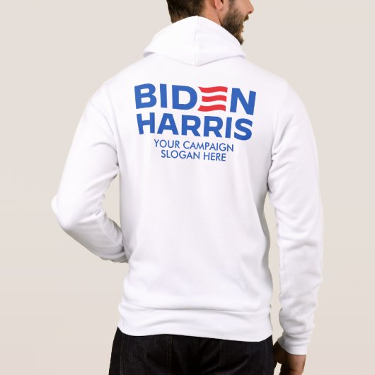 Creëer Uw Eigen Biden Harris 2024 Hoodie (Achterkant)