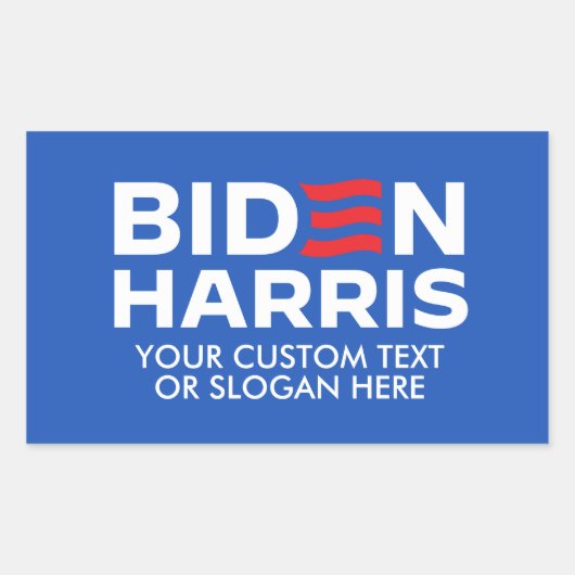 Creëer Uw Eigen Biden Harris 2024 Rechthoekige Sticker (Voorkant)