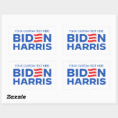 Creëer Uw Eigen Biden Harris 2024 Rechthoekige Sticker (Vel)