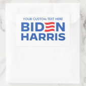 Creëer Uw Eigen Biden Harris 2024 Rechthoekige Sticker (Tas)