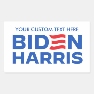 Creëer Uw Eigen Biden Harris 2024 Rechthoekige Sticker