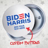 Creëer Uw Eigen Biden Harris 2024 Ronde Button 3,2 Cm