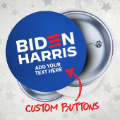 Creëer Uw Eigen Biden Harris 2024 Ronde Button 3,2 Cm