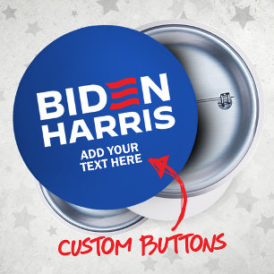 Creëer Uw Eigen Biden Harris 2024 Ronde Button 3,2 Cm