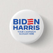 Creëer Uw Eigen Biden Harris 2024 Ronde Button 3,2 Cm (Voorkant)