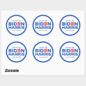 Creëer Uw Eigen Biden Harris 2024 Ronde Sticker (Vel)