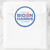 Creëer Uw Eigen Biden Harris 2024 Ronde Sticker (Tas)