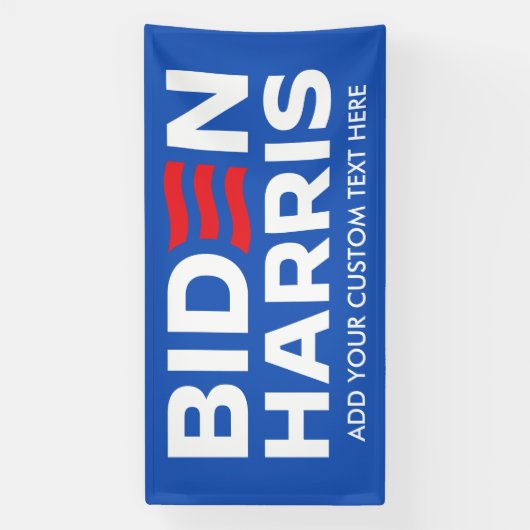 Creëer Uw Eigen Biden Harris 2024 Spandoek (Verticaal)