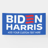 Creëer Uw Eigen Biden Harris 2024 Spandoek (Horizontaal)