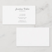 Creëer uw eigen bioscoopminimalistisch, modern, ee visitekaartje (Voorkant / Achterkant)