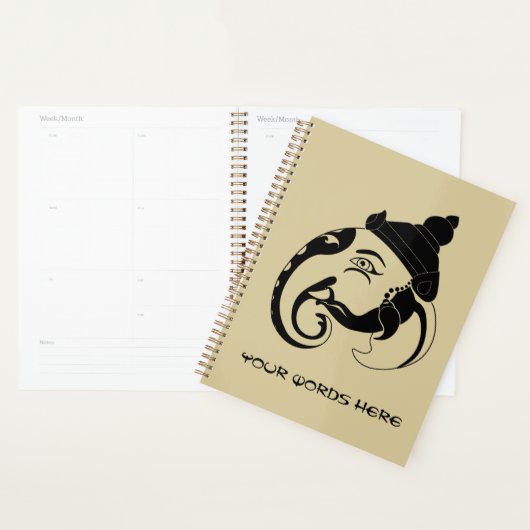 Creëer Uw eigen Black & Gold Ganesh profiel Planner (Display)