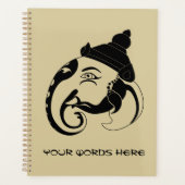 Creëer Uw eigen Black & Gold Ganesh profiel Planner (Voorkant)