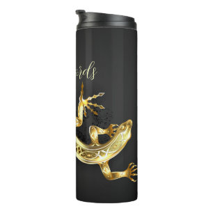Creëer Uw eigen Black & Gold hagedis Thermosbeker