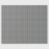 Creëer Uw eigen Black Houndstooth Squares Patroon Cadeaupapier (Vlak)