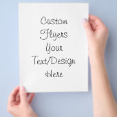 Creëer uw eigen — Blank aanpassen Flyer (Hand)