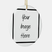 Creëer uw eigen — Blank aanpassen Keramisch Ornament (Rechts)
