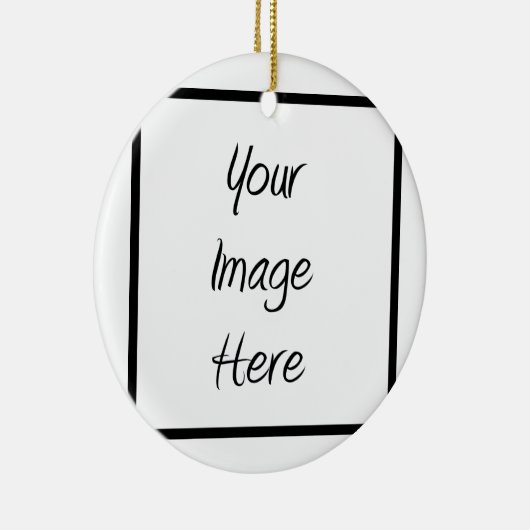 Creëer uw eigen — Blank aanpassen Keramisch Ornament (Rechts)