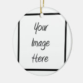 Creëer uw eigen — Blank aanpassen Keramisch Ornament (Links)