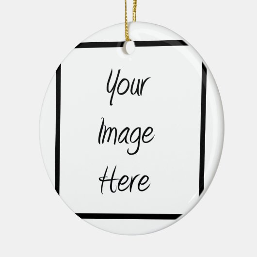 Creëer uw eigen — Blank aanpassen Keramisch Ornament (Links)