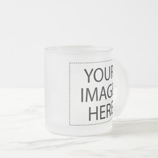 Creëer uw eigen — Blank aanpassen Matglas Koffiemok (Voorkant rechts)