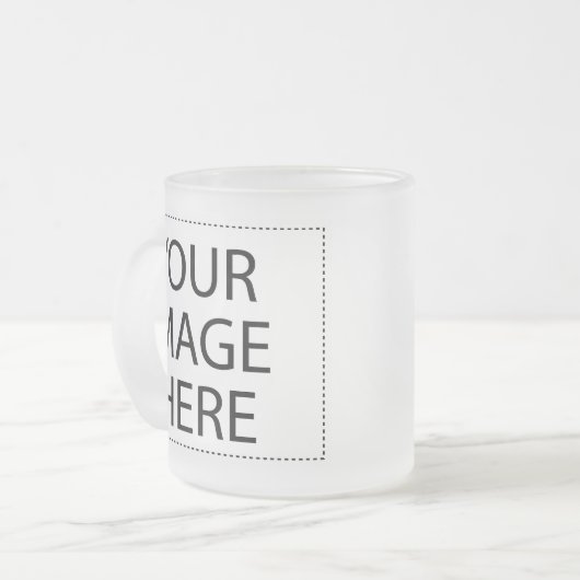 Creëer uw eigen — Blank aanpassen Matglas Koffiemok (Voorkant links)