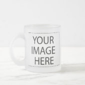 Creëer uw eigen — Blank aanpassen Matglas Koffiemok (Links)