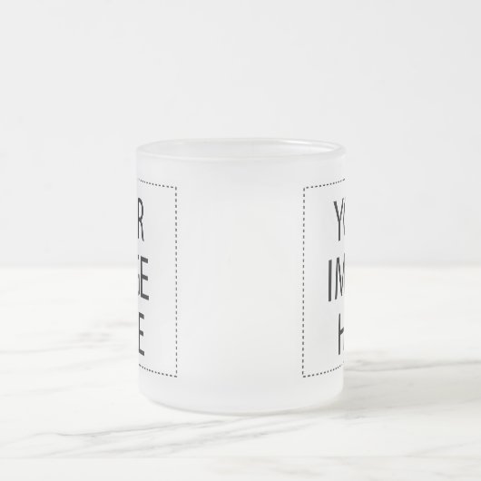 Creëer uw eigen — Blank aanpassen Matglas Koffiemok (Center)