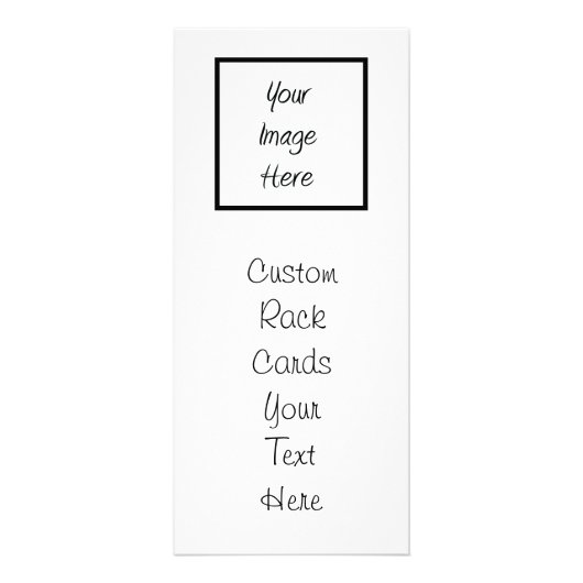 Creëer uw eigen — Blank aanpassen Reclamekaart (Voorkant)