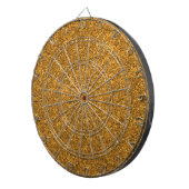 Creëer Uw eigen Blank Gold Glitter Dartbord (Voorkant Rechts)