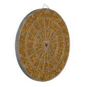 Creëer Uw eigen Blank Gold Glitter Dartbord (Voorkant Links)
