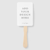 Creëer-Uw-Eigen Blank Wedding Program Fans Handwaaier (Voorkant)