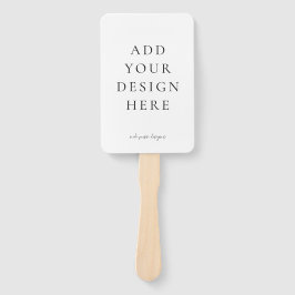 Creëer-Uw-Eigen Blank Wedding Program Fans Handwaaier