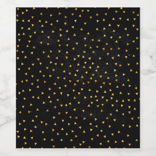 Creëer Uw Eigen Blank Zwart en Goud Wijn Etiket (Enkel label)