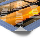 Creëer uw eigen blauw 4-puit venster Poster (Hoek)