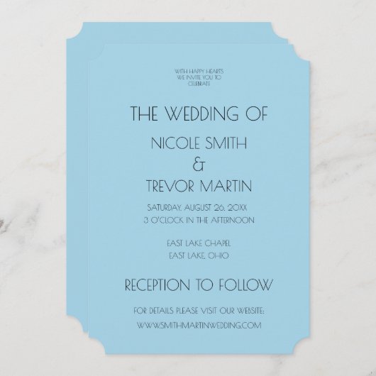 Creëer Uw Eigen - Blauw Kaart (Voorkant / Achterkant)