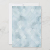 Creëer uw eigen blauw textuur bruiloft kaart (Achterkant)
