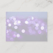 Creëer uw eigen blauwe achtergrond Paarse Bokeh Advieskaart (Achterkant)