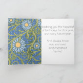 Creëer uw eigen blauwe en gele bloemenverjaardag kaart (Binnen)